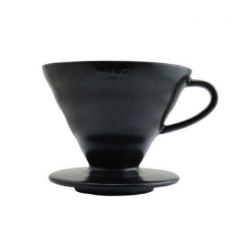 HARIO V60 - 02 CERAMIC COFFEE  DRIPPER MATT FEKETE